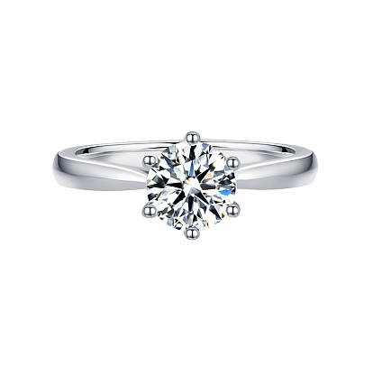 Brass Rhinestone Plain Rings, Flat Round