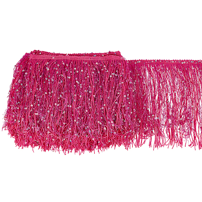 5m отделка из полиэстеровой ленты с пайетками и кисточками, аксессуары для одежды