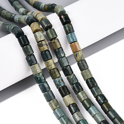 Нити бусин из натурального нефрита шушан, колонка