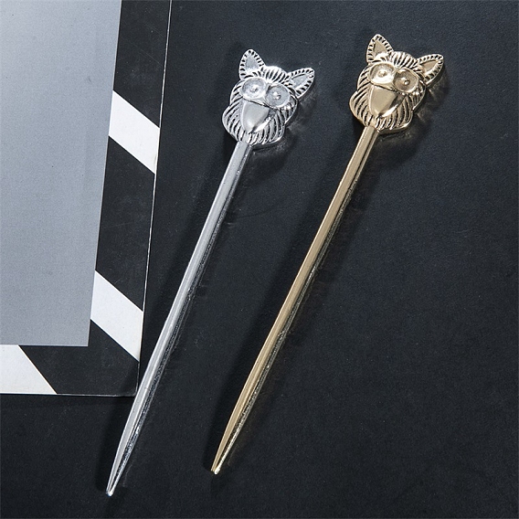 Легированные Палочки для Волос, сова, аксессуары для волос для женщин