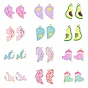 Alloy Enamel Pendants, Heart/Whale/Avocado/Bird/Butterfly Charms