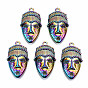 Rainbow Color Alloy Pendants, Cadmium Free & Lead Free, Human