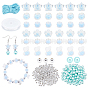 DIY Acrylic Beads Bracelet Making Kit, Including Transparent Transparent & Pearl & Plating Acrylic Beads, Elastic Thread