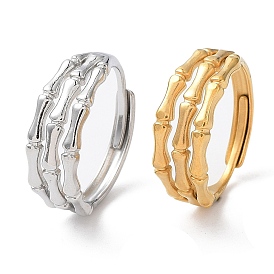 304 Stainless Steel Bamboo Adjustable Rings