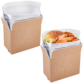 Прямоугольные пластиковые термопакеты, с термокартонными коробками