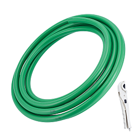 1 рулон алюминиево-пластиковой изогнутой трубки, формовочная трубка для укладки, с 1шт. абс. пластиковыми ножницами для флористики