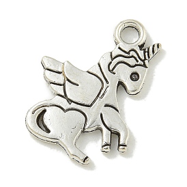 Tibetan Style Alloy Pendants, Cadmium Free & Lead Free, Unicorn