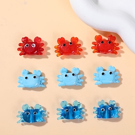 Painted Glass Beads, Crab