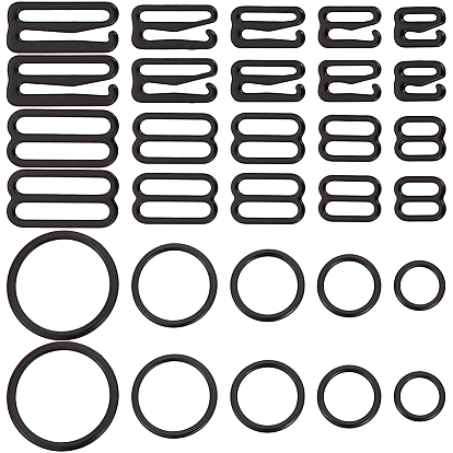 120шт. 15 стили, пряжки для регулировки ремешков нижнего белья, обруч для ползунка бюстгальтера