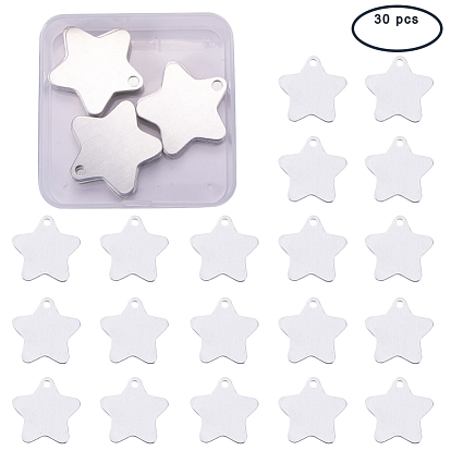 Aluminum Blank Pendants, Star