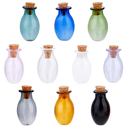 Glass Bead Containers, Wishing Bottle with Cork