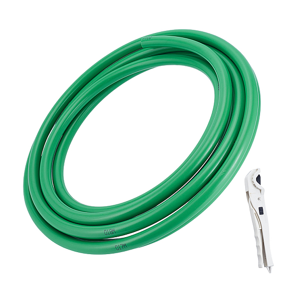 1 рулон алюминиево-пластиковой изогнутой трубки, формовочная трубка для укладки, с 1шт. абс. пластиковыми ножницами для флористики