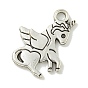 Сплавочные подвески тибетского стиля, без кадмия и без свинца, единорог