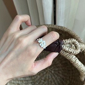 Цветочные латунные кольца для женщин