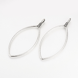 Тибетский сплав стиля большие кулоны, лошадиный глаз , без кадмия и без свинца