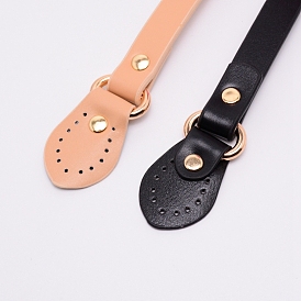 PU Leather Shoulder Straps, with Metal Findings, for Bag Straps Replacement Accessories, Light Gold