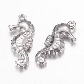 304 Stainless Steel Pendants, Sea Horse