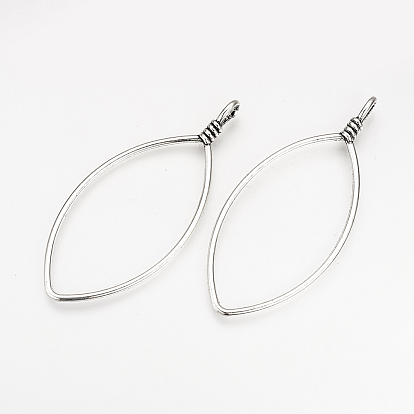 Тибетский сплав стиля большие кулоны, лошадиный глаз , без кадмия и без свинца