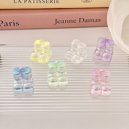Transparenten Acryl-Anhänger, Schuhe/Stiefel Charms