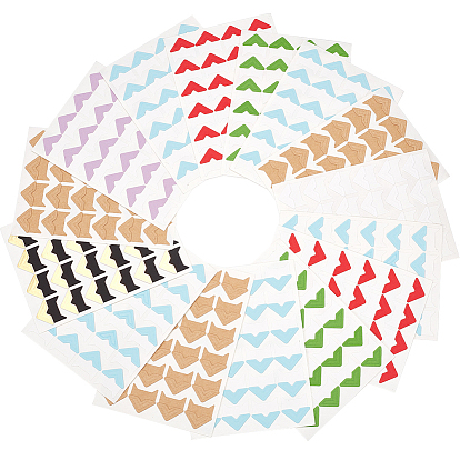 15 листы фото монтажные уголки, самоклеющаяся наклейка, для diy альбом для вырезок, дневник, личный органайзер, блокнот