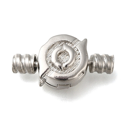 Латуни европейского стиля застежками, без никеля , плоско-круглые