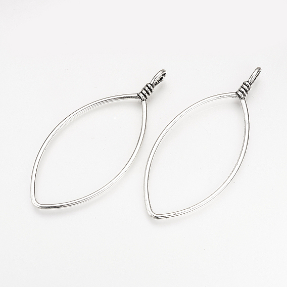 Тибетский сплав стиля большие кулоны, лошадиный глаз , без кадмия и без свинца