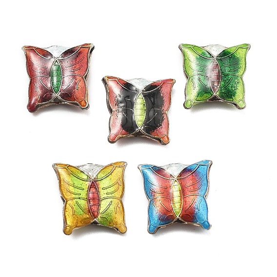 Бусины ручной работы перегородчатой, бабочка