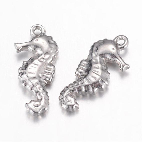 Pendentifs en acier inoxydable, cheval de mer