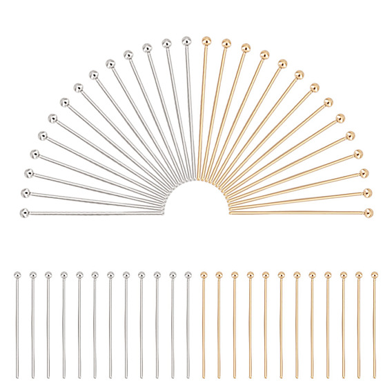 200 шт. 2 стили 304 штифты с шаровой головкой из нержавеющей стали