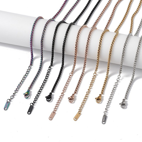 304 колье-цепочка из нержавеющей стали для мужчин и женщин