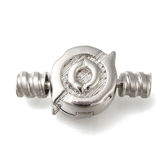 Латуни европейского стиля застежками, без никеля , плоско-круглые