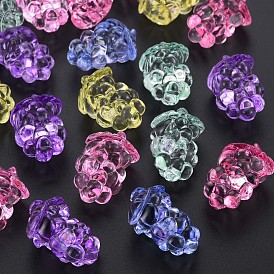 Transparent Acrylic Beads, Grape
