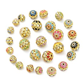 Латунь эмаль бисера, без кадмия и без свинца, со стразами