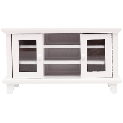 Деревянная тумба под телевизор мини модель, аксессуары для кукольного домика с микро-ландшафтом, притворяясь опорными украшениями