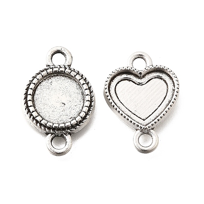 Оправы для кабошонов из сплава в тибетском стиле для эмали, античное серебро