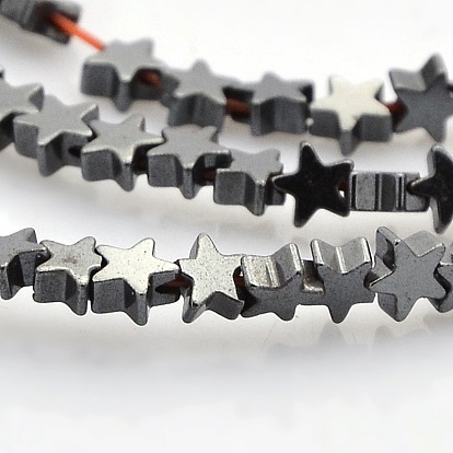 Star Non-magnetic Synthetic Hematite Beads Strands