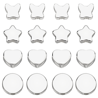 304 Stainless Steel Beads, Mixed Shapes