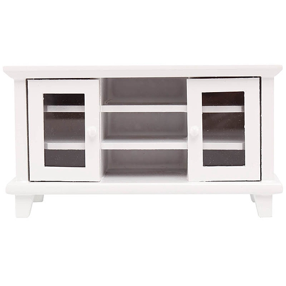 Деревянная тумба под телевизор мини модель, аксессуары для кукольного домика с микро-ландшафтом, притворяясь опорными украшениями