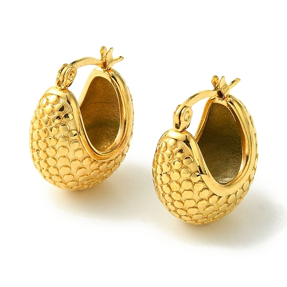 Вакуумное покрытие pvd 304 массивные серьги-кольца из нержавеющей стали для женщин