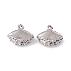 304 Stainless Steel Charms, Shell Charms