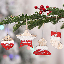 Wooden Christmas pendants, Christmas decorations, venue layout, Christmas tree decorations, pendants, pendants