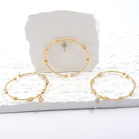 Chic and Elegant 18K Gold-Plated Key Bracelet for Women - Unique Design, Perfect Gift!