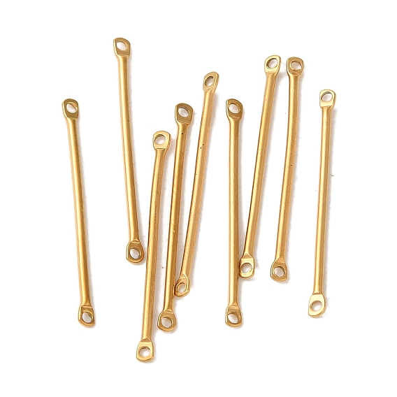 Ion Plating(IP) 304 Stainless Steel Connector Charms, Bar Links