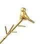 Expositor de joyas de hierro para pájaros con bandeja, árbol de joyería para anillos, Aretes, Esposas, almacenamiento de gafas