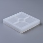 DIY Square Coaster Silicone Molds, Resin Casting Molds, For UV Resin, Epoxy Resin Jewelry Making
