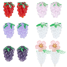 10 шт 5 цвета бусины лэмпворк ручной работы, винограды