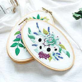 Selected hand embroidery material package flower pattern non-finished beginner self-embroidery DIY embroidery kit decorative hanging painting