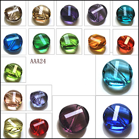 Imitación perlas de cristal austriaco, aaa grado, facetados, plano y redondo