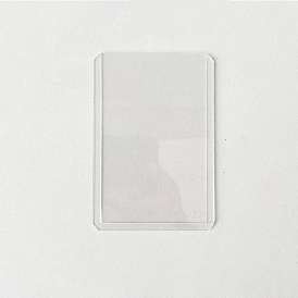 Рукава для пластиковых карт из ПВХ с верхней загрузкой, вертикальный держатель защитных гильз, держатель визитных карточек, прямоугольные