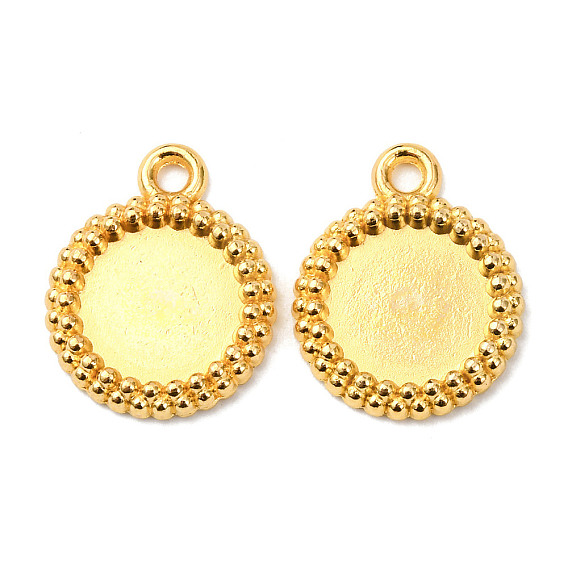 Сеттинги для кулона(кабошонов), сплав, без свинца и без кадмия, плоские круглые прелести
